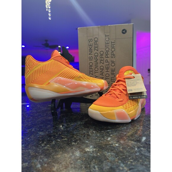 NIKE AIR JORDAN XXVIII 38 LOW "HEIRESS" TAXI-YELLOW SIZE 13 Men’s 14.5 W - Picture 7 of 12